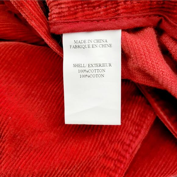 theory Shisila Reactive Cord Burnt Orange Flared Bell Bottom Pants Women's Sz 4 - Picture 8 of 8